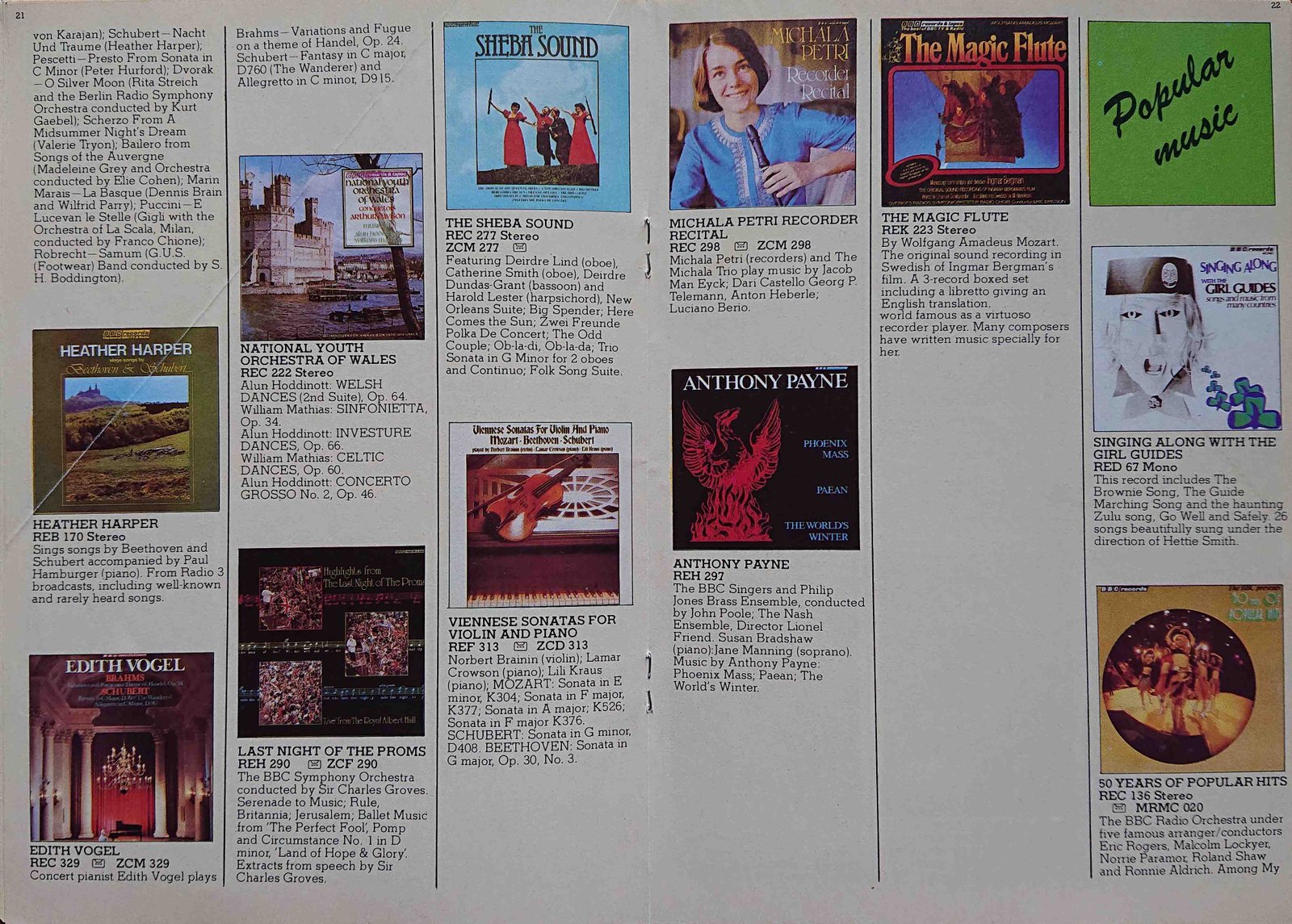 Other pages of catalogue BBC Records catalogue 1979 late